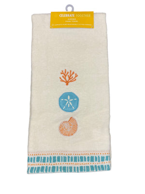 Summer, Sea, Shells, Hand, Towel