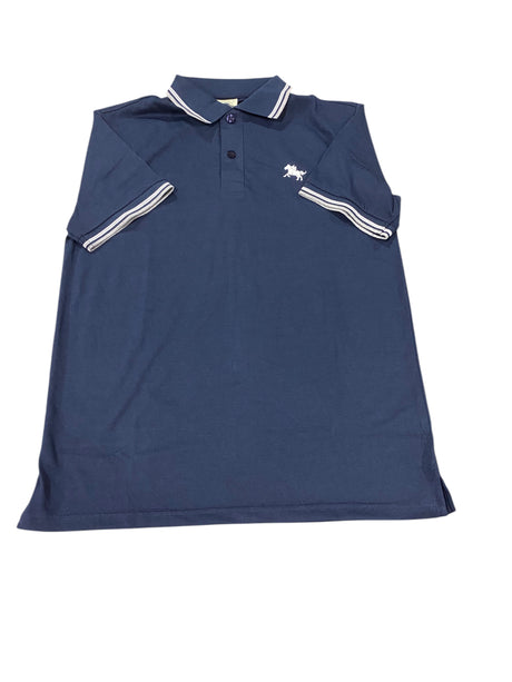 Dino Robert, Men's, Short, Sleeve, Polo, Navy, White, Gray - Freeman Liquidators - [product_description] - Men's Clothing