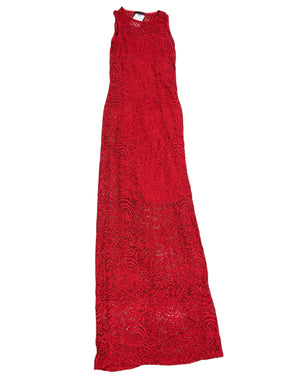 Jolie & Joy, Women's, Red, Lace, Maxi Dress - Freeman Liquidators - [product_description] - Women's Clothing
