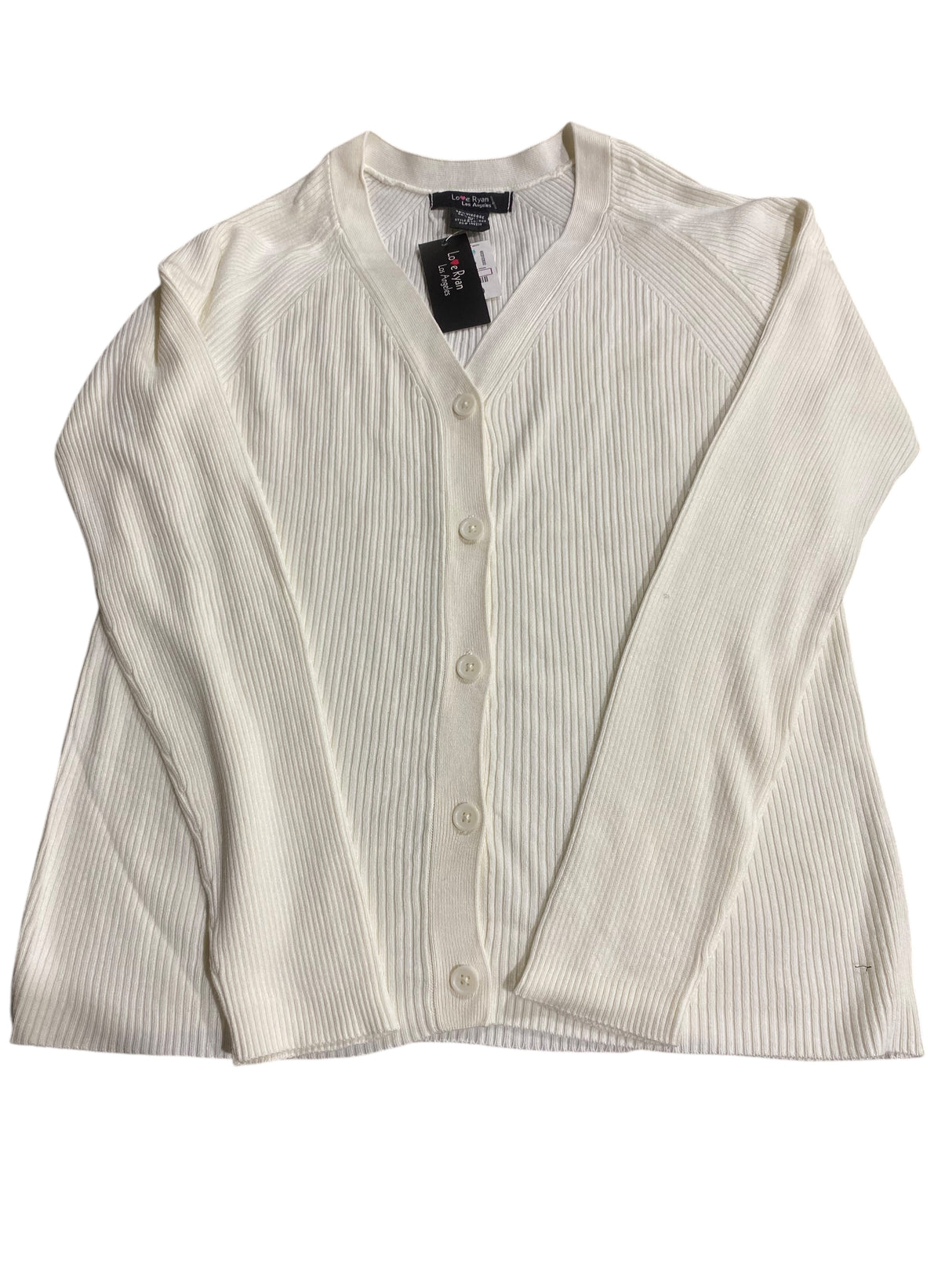 Love Ryan, Women's, Cream, Cardigan, Long Sleeve, Medium - Freeman Liquidators - [product_description] - Women's Clothing
