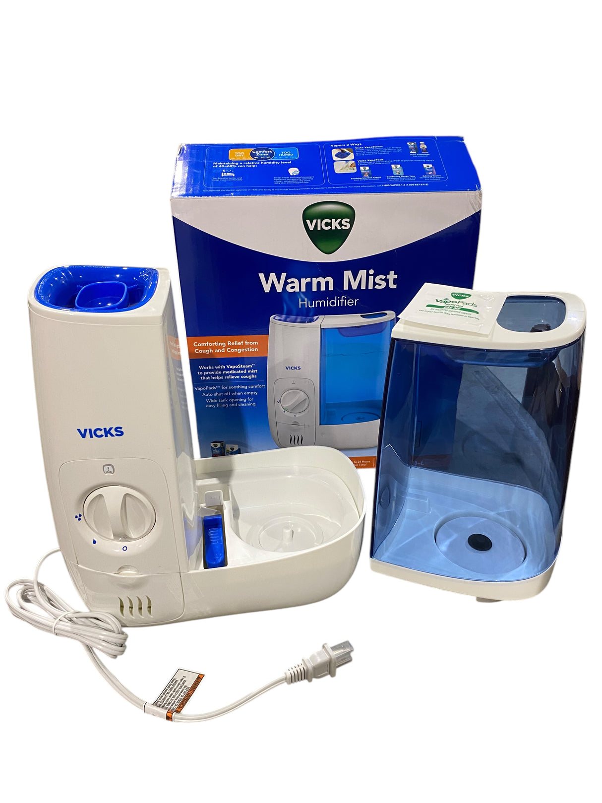 Vicks, Warm Mist Humidifier, VWM845V2 - Freeman Liquidators - [product_description] - Humidifiers
