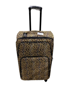 DD'S, Leopard Print, Luggage, 27"x17"x11"