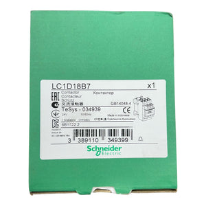 Schneider Electric, LC1D18B7, IEC Contactor, 18A, 10HP at 480VAC - Freeman Liquidators - [product_description] - Contactors