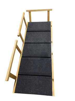 PawHut, Dog Ramp, Adjustable Height, Foldable Stairs, Non-Slip, Small to Large Dogs - Freeman Liquidators - [product_description] - PET STAIRS