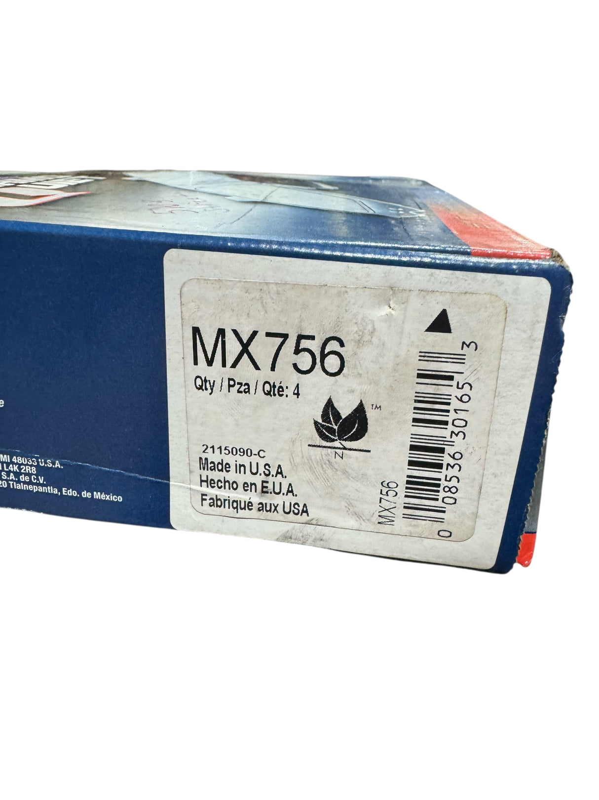 Wagner, ThermoQuiet, Front Semi-Metallic Brake Pads, MX756 - Freeman Liquidators - [product_description] - 