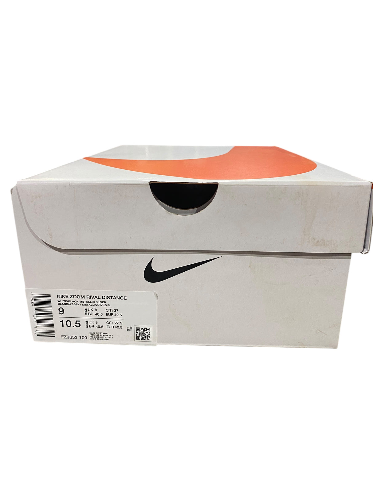 Nike, Zoom Rival Distance, Track, Field, Shoes, Men 9, Women's 10.5, White/Black - Freeman Liquidators - [product_description] - Men's Shoes