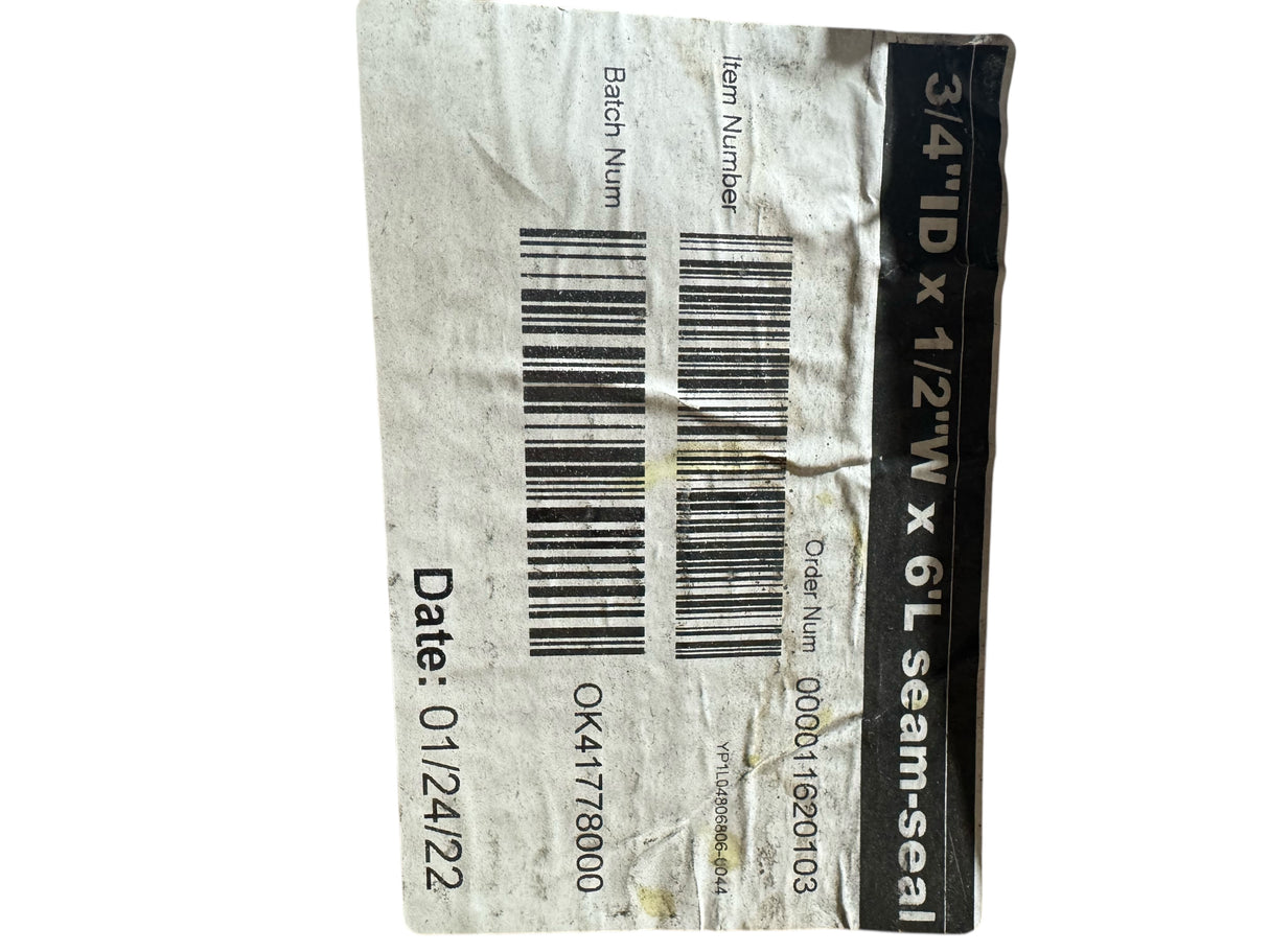 3/4" ID X 1/2" W X 6' L, SeamSeal, Pipe Insulation, YP1L04806806-0044 - Freeman Liquidators - [product_description] - Pipe Insulation