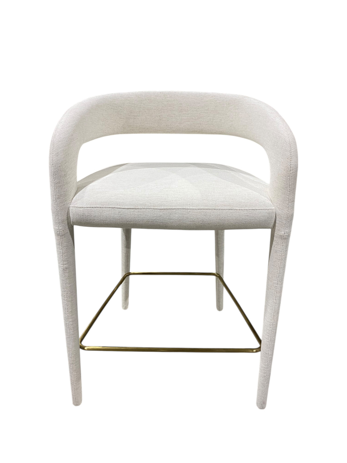 CB2, Lisette, White, Performance, Fabric, Counter Stool - Freeman Liquidators - [product_description] - BAR STOOL