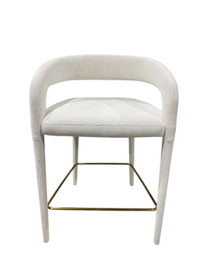 CB2, Lisette, White, Performance, Fabric, Counter Stool - Freeman Liquidators - [product_description] - BAR STOOL