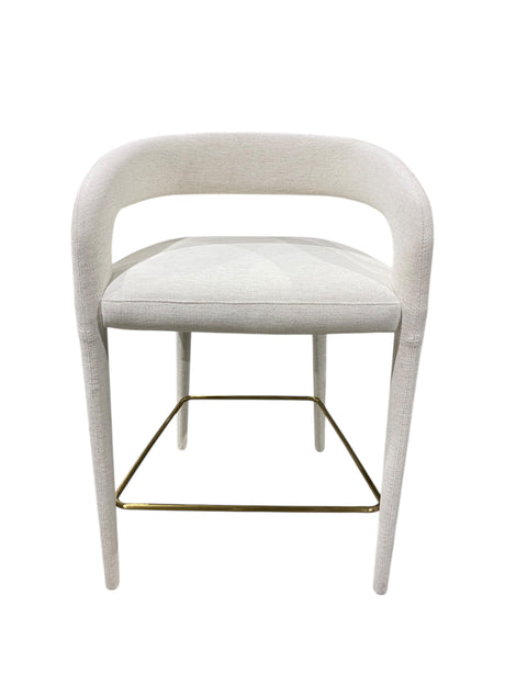 CB2, Lisette, White, Performance, Fabric, Counter Stool - Freeman Liquidators - [product_description] - BAR STOOL