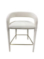 CB2, Lisette, White, Performance, Fabric, Counter Stool - Freeman Liquidators - [product_description] - BAR STOOL