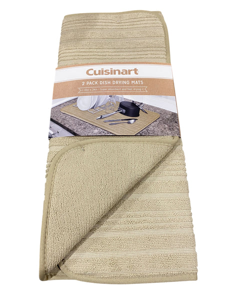 Cuisinart, Dish Drying Mats, 18" x 24", Pack of 2, Tan - Freeman Liquidators - [product_description] - DISH MAT