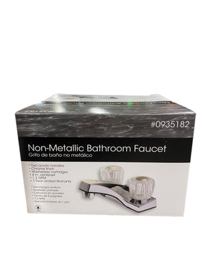 Project Source, 935182, Non-Metallic, 2 Handle, Acrylic, Lavatory, Faucet - Freeman Liquidators - [product_description] - Bathroom Sink Faucets