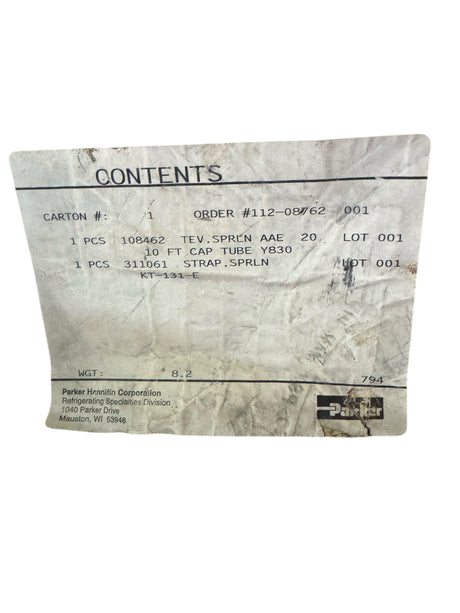 Parker, 108462-311061, Expansion Valve Kit - Freeman Liquidators - [product_description] - Expansion Valves