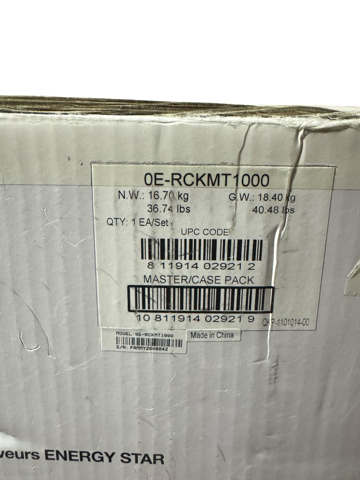 WBOX Technologies, 0E-RCKMT1000, 1000VA/700W, Interactive Rackmount UPS