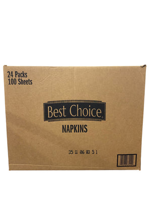 Best Choice, 422786, Elegant Napkins, 100 Sheets/Pack, 24 Packs/Case - Freeman Liquidators - [product_description] - Napkins