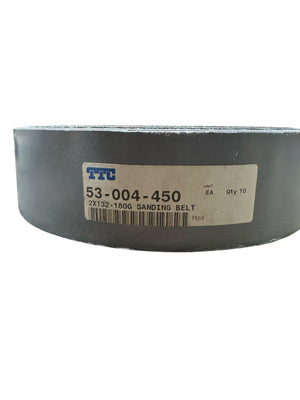 TTC, 53-004-450, 2" Width, 132" Length, 180 Grit, Abrasive Belt - Freeman Liquidators - [product_description] - 