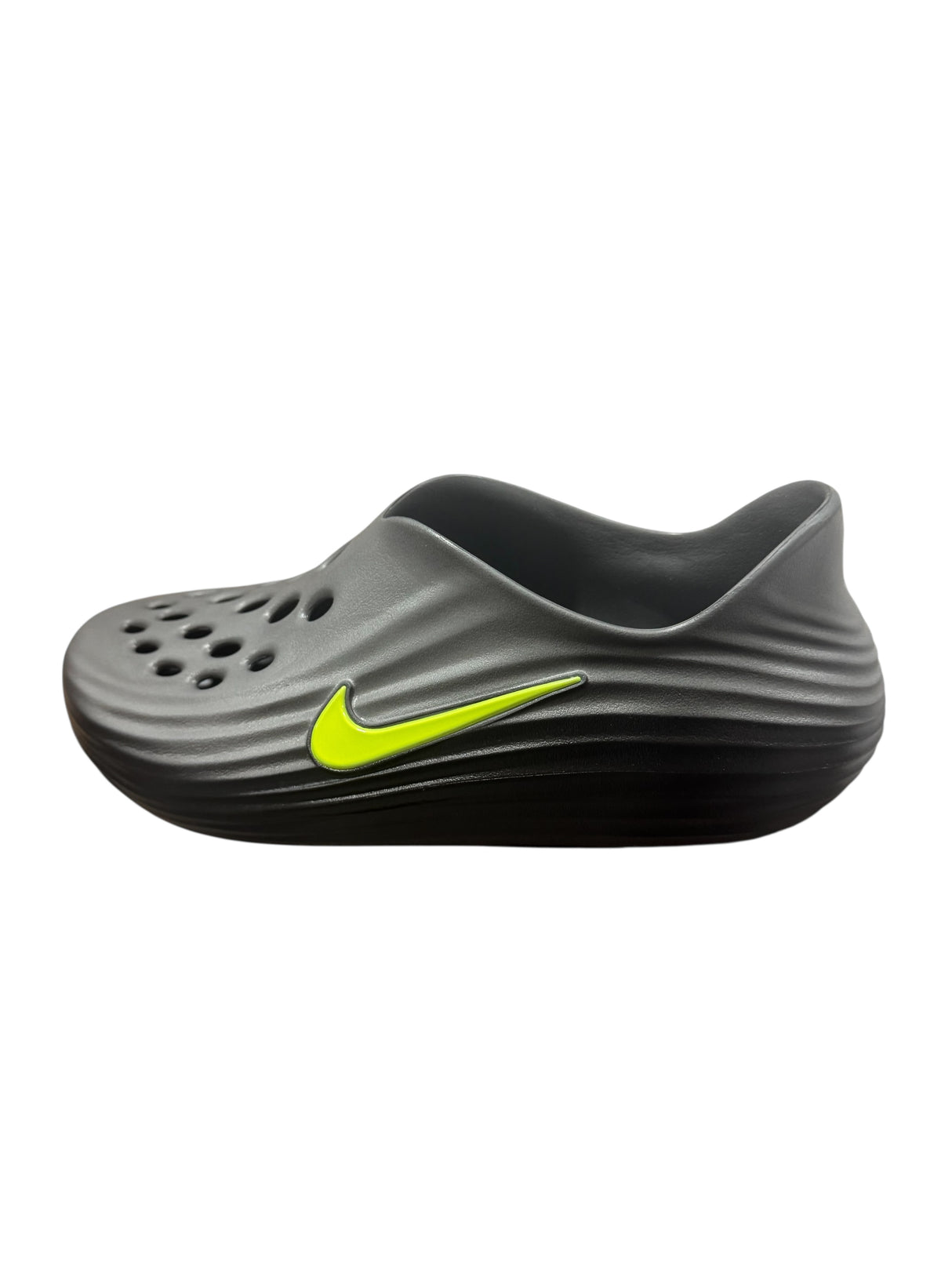 Nike ReactX Rejuven8 Black Volt Cool Grey Recovery Slide HV5060-003 (Sz 13) - Freeman Liquidators - [product_description] - 