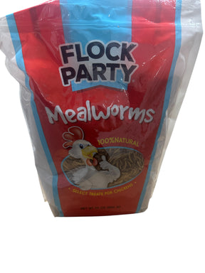 Flock Party, Mealworm Poultry Treats, 30oz - Freeman Liquidators - [product_description] - Mealworms