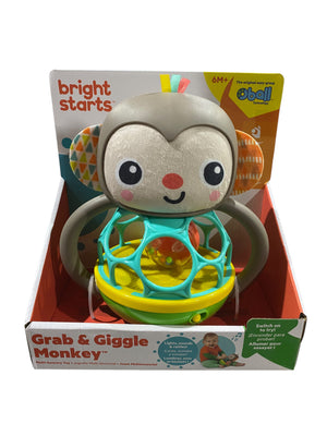 Bright Starts, Grab & Giggle Monkey, 6 Months+ - Freeman Liquidators - [product_description] - BABY TOY