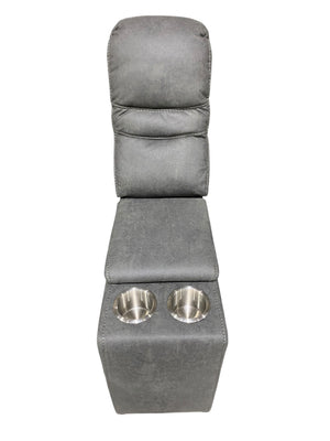 Lounge, Straight, Electric Sectional Console, Grey, Cloth, IN STORE PICKUP ONLY
