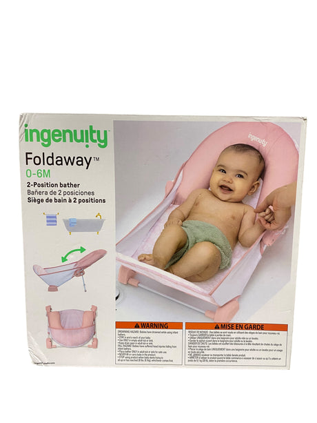 Ingenuity, Foldaway, 2-Position, Baby Bath Seat, 0-6 Months - Freeman Liquidators - [product_description] - BABY BATHER