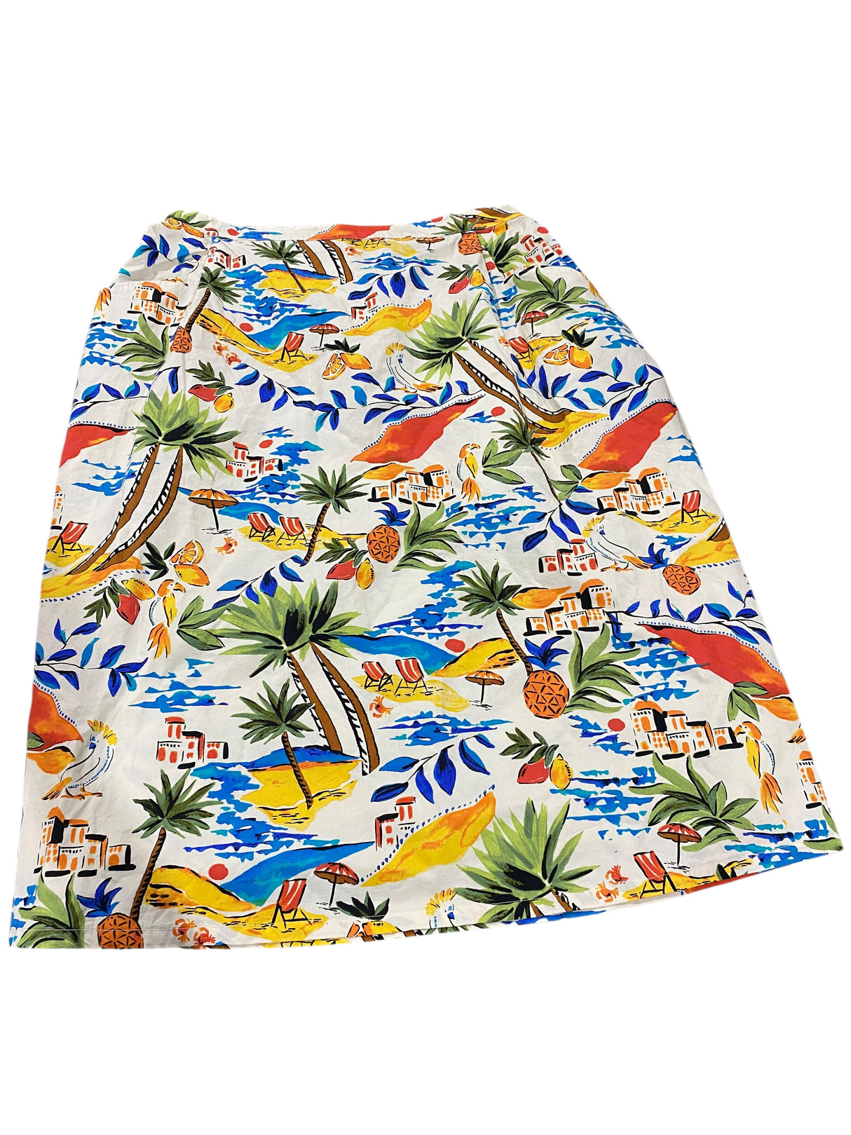 St. John's Bay, Womens, High Rise, Midi A-Line Skirt, Plus Size, Tropic - Freeman Liquidators - [product_description] - Women's Clothing