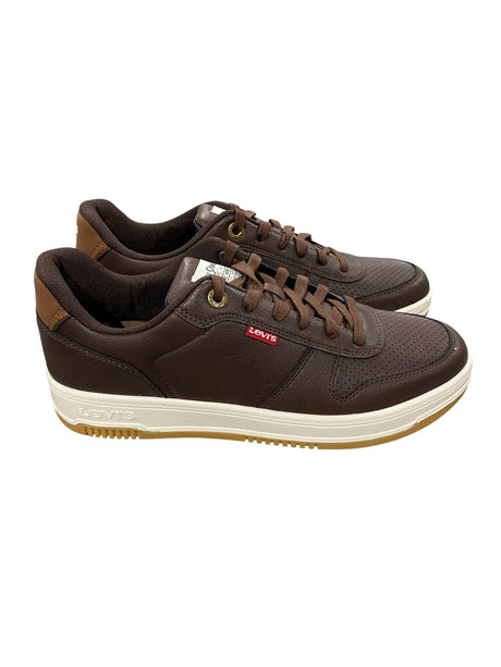 Levi's, Men's, Drive Lo, Synthetic Leather, Lace Up Sneaker, Brown - Freeman Liquidators - [product_description] - Men's Shoes