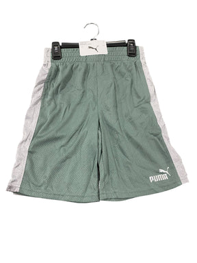 Puma, Kids, 2 Piece Short Set, Green Moon/Grey - Freeman Liquidators - [product_description] - Kids Clothing
