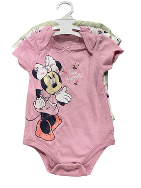 Disney Baby, Girls, Minnie, Onesie, 3 Pack - Freeman Liquidators - [product_description] - Baby & Infant Clothing