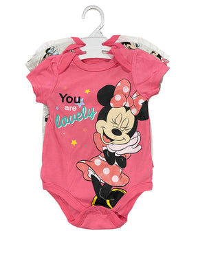 Disney Baby, Girls, Minnie, Onesie, 3 Pack - Freeman Liquidators - [product_description] - Baby & Infant Clothing