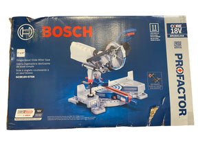 Bosch, Cordless, 18V, 7-1/4 In., Single Bevel, Slide Miter Saw, GCM18V-07SN, Tool Only - Freeman Liquidators - [product_description] - Saws & Blades