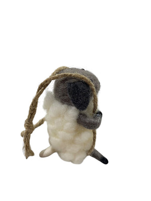 Pottery Barn, Swinging Sheep Ornament - Holiday Ornament - Freeman Liquidators - [product_description]