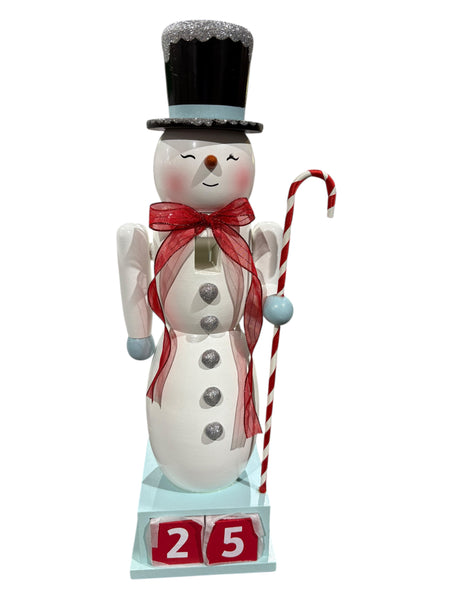 Hallmark, Snowman, Christmas Countdown, Nutcracker Figurine, 15" - Christmas Decor - Freeman Liquidators - [product_description]