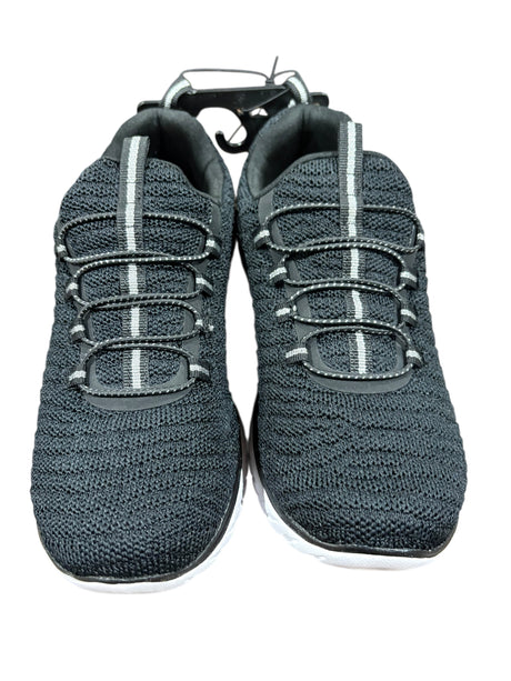 Athletic Works, Women's, Bungee, Slip On, Sneakers, Black, Size 6.5