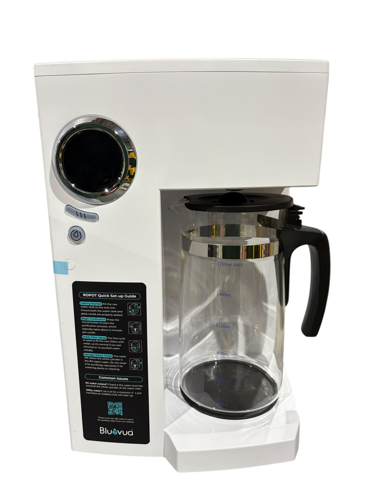 Bluevua, Reverse Osmosis System, Portable, Water Purifier, RO100ROPOT