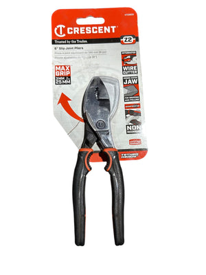 Crescent, 6" Slip Joint Plier, Cushion Grip, HTZ26CG - Image 1