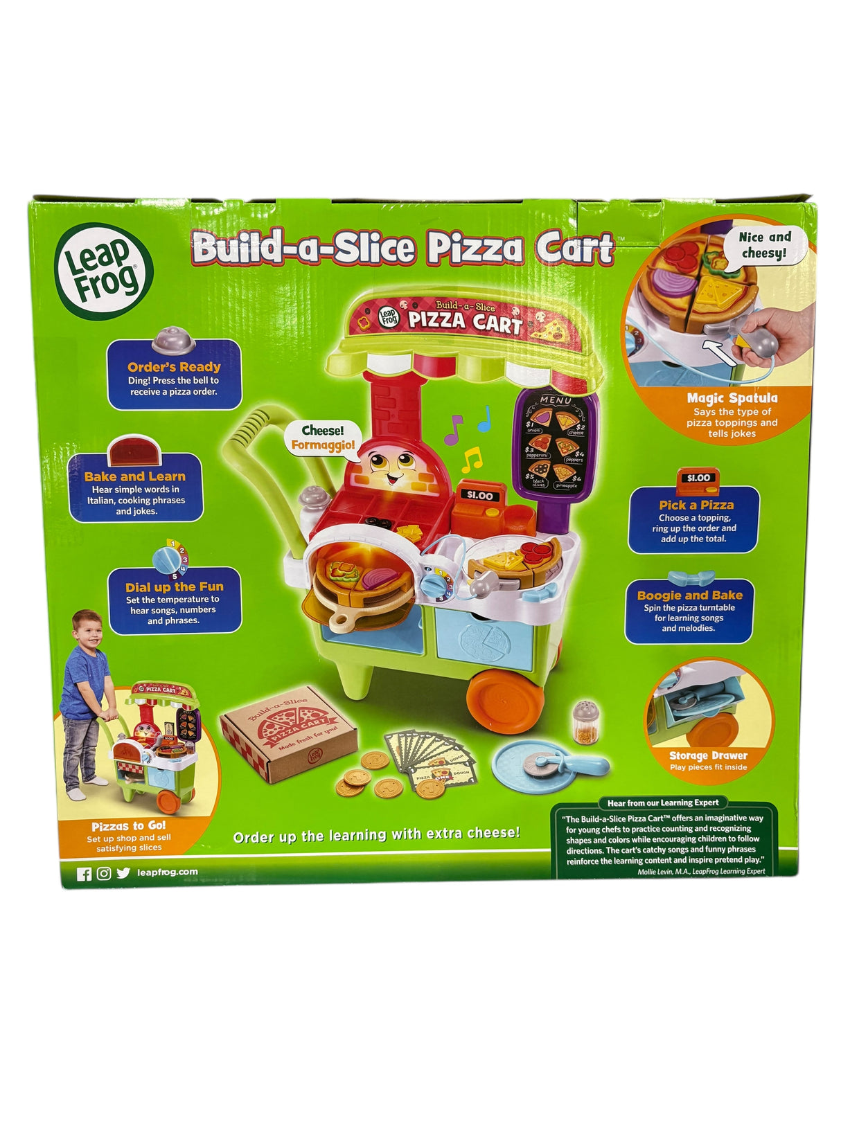 Leap Frog, Build a Slice, Pizza Cart, Ages 3-6