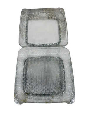 ClearSeal, Plastic, Hinged, Containers, Clear, 8", Case of 250