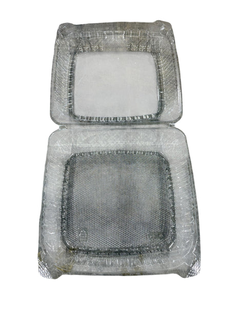 ClearSeal, Plastic, Hinged, Containers, Clear, 8", Case of 250