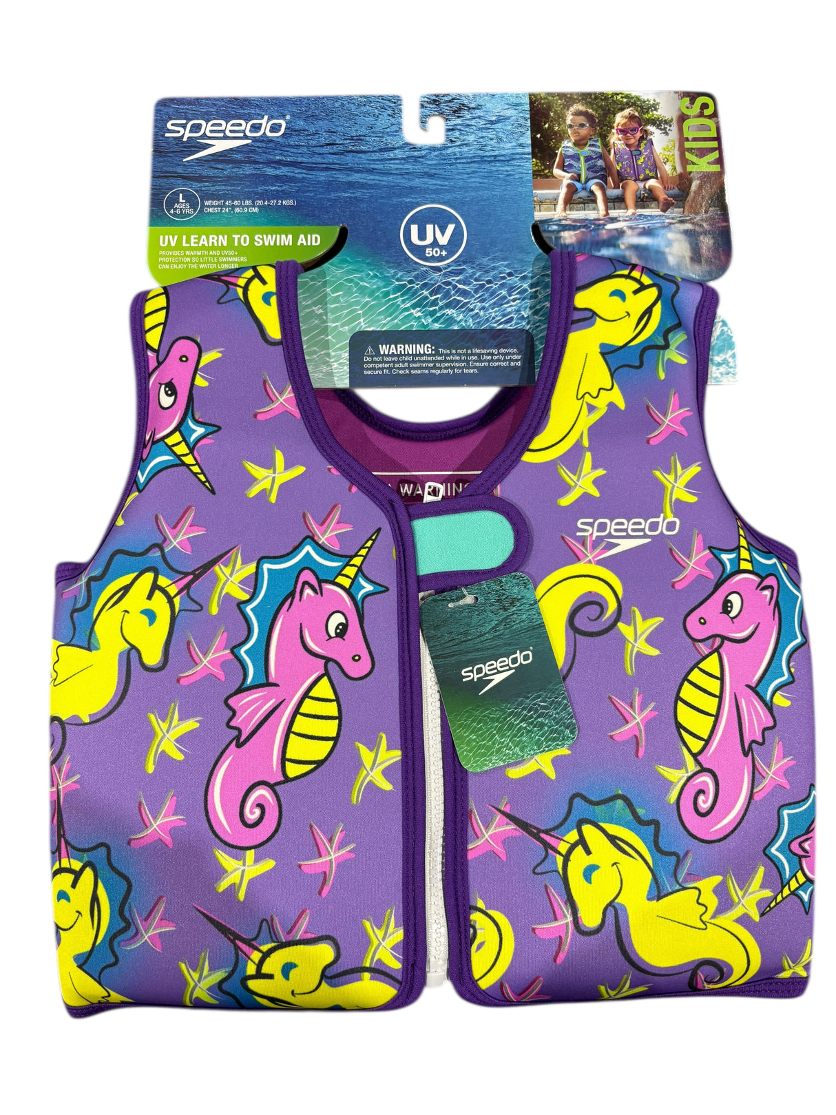 Speedo, Kids, Learn to Swim, Life Vest, Large, 4-6 years - Swim Vest - Freeman Liquidators - [product_description]