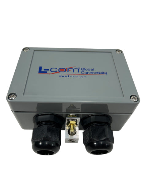 L-Com Global Connectivity - ALS-CAT5W - Compact Weatherproof 10/100 Base-T CAT5 Lightning Protector - Shielded RJ45 - Image 1