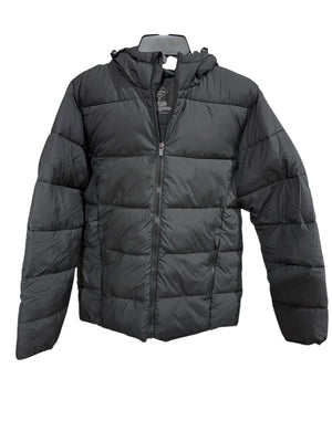 St. John's Bay, Men's, Hooded, Water Resistant, Midweight, Puffer Jacket, Black