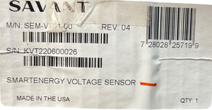 Savant SEM‑VT01‑00, Smart Energy Voltage Sensor, Rev 4 - Image 1