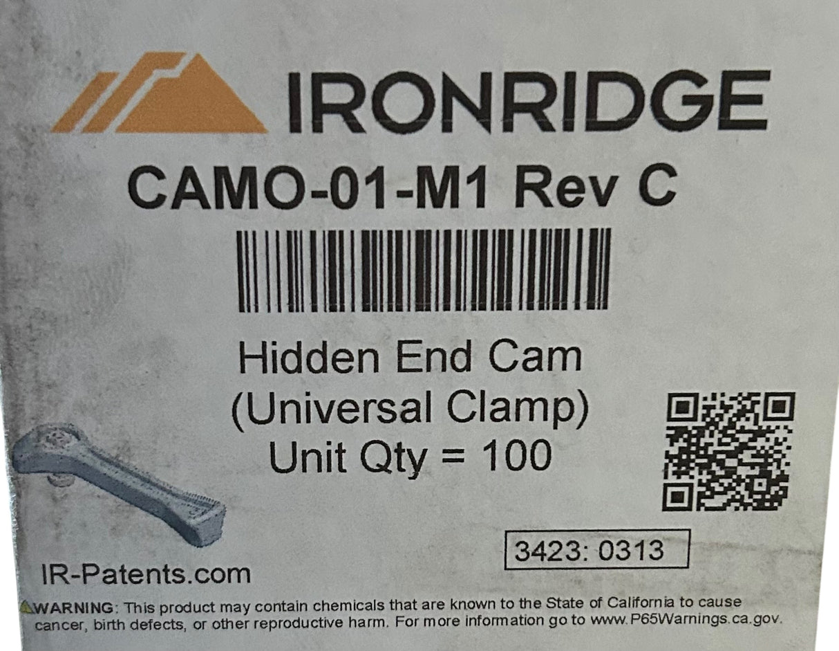 IronRidge CAMO‑01‑M1 — Hidden End CAM, Rev C - Image 1
