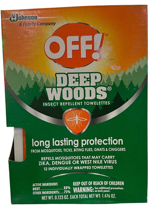 OFF! Deep Woods Towelettes, 12 CT (Pack - 1) - Image 1
