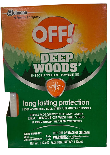 OFF! Deep Woods Towelettes, 12 CT (Pack - 1) - Image 1