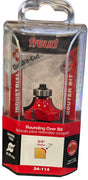 Freud 34‑114 — 3/8" Radius Quadra‑Cut Rounding Over Bit, 1/4" Shank - Image 1