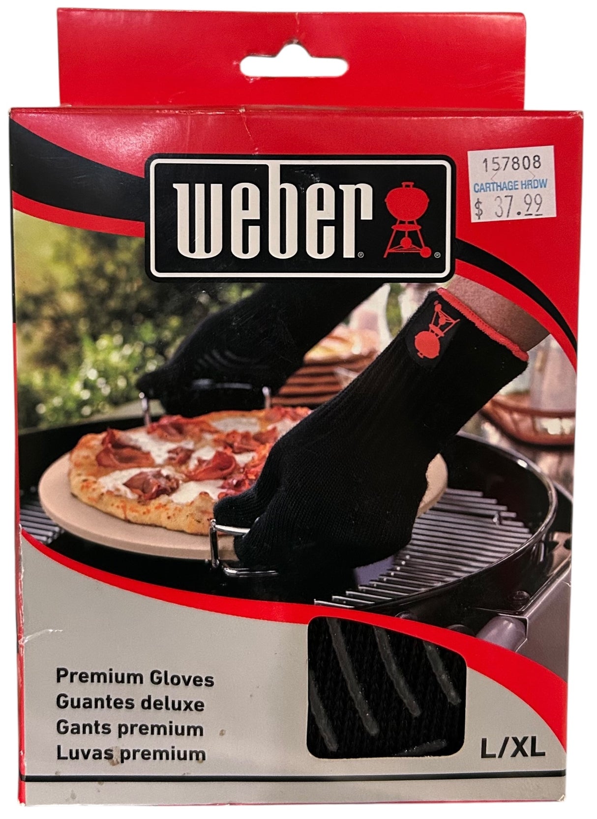 Weber Premium Gloves, L/XL, x Large, Large/X-Large (Pack of 1), Black - Image 1