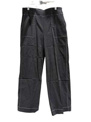 Chico's, Women's, Contrast Stitch, Pull On, Wide Leg, Pants, Black